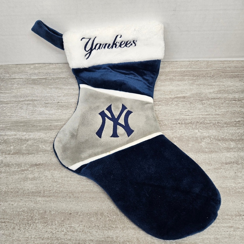 New York Yankees Christmas Stocking Holiday Decor Fan‎ Gear baseball mlb
